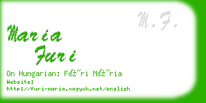 maria furi business card